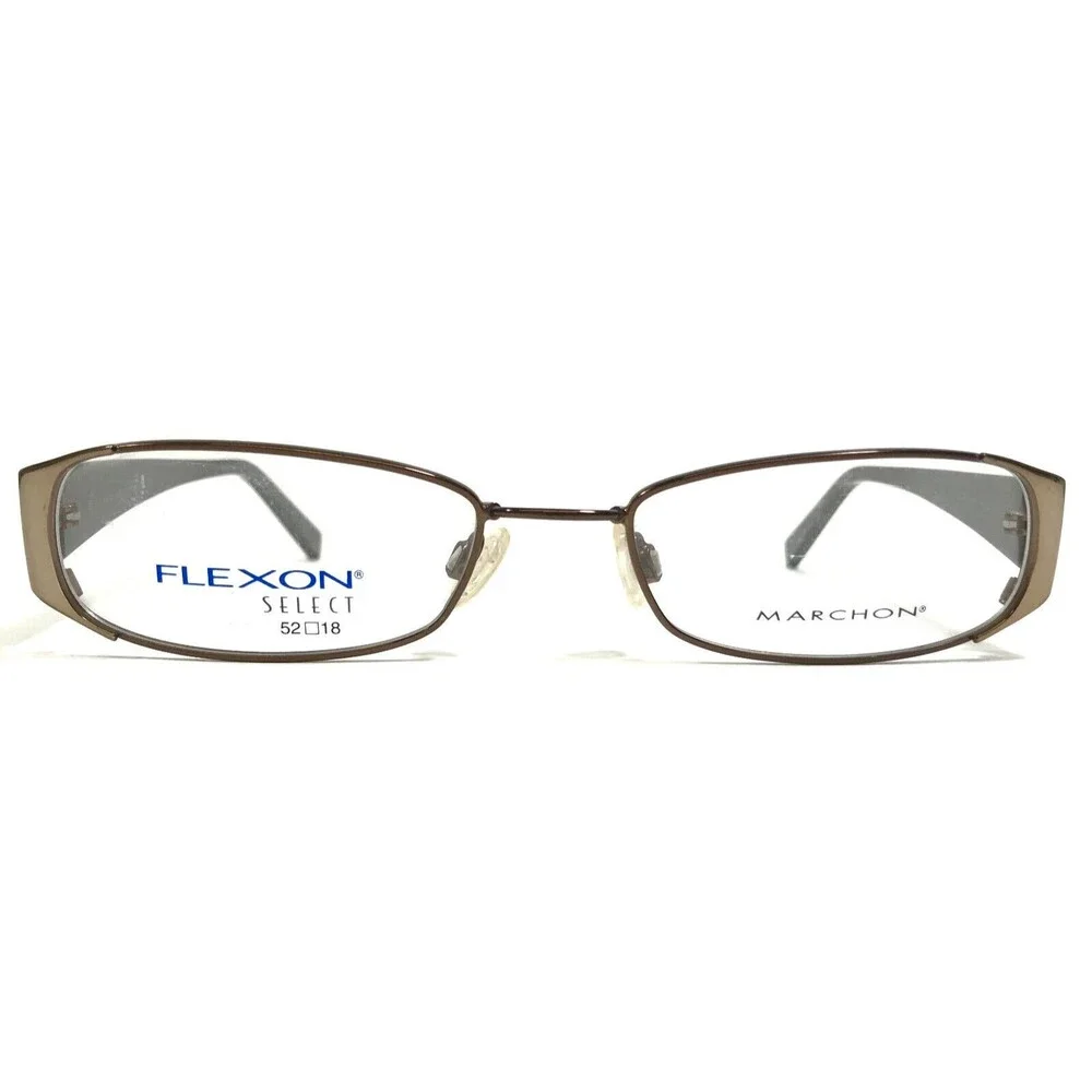 Marchon Eyeglasses Frames FLEXON Select 1153 Cappuccino Glam Brown 52-18-140
